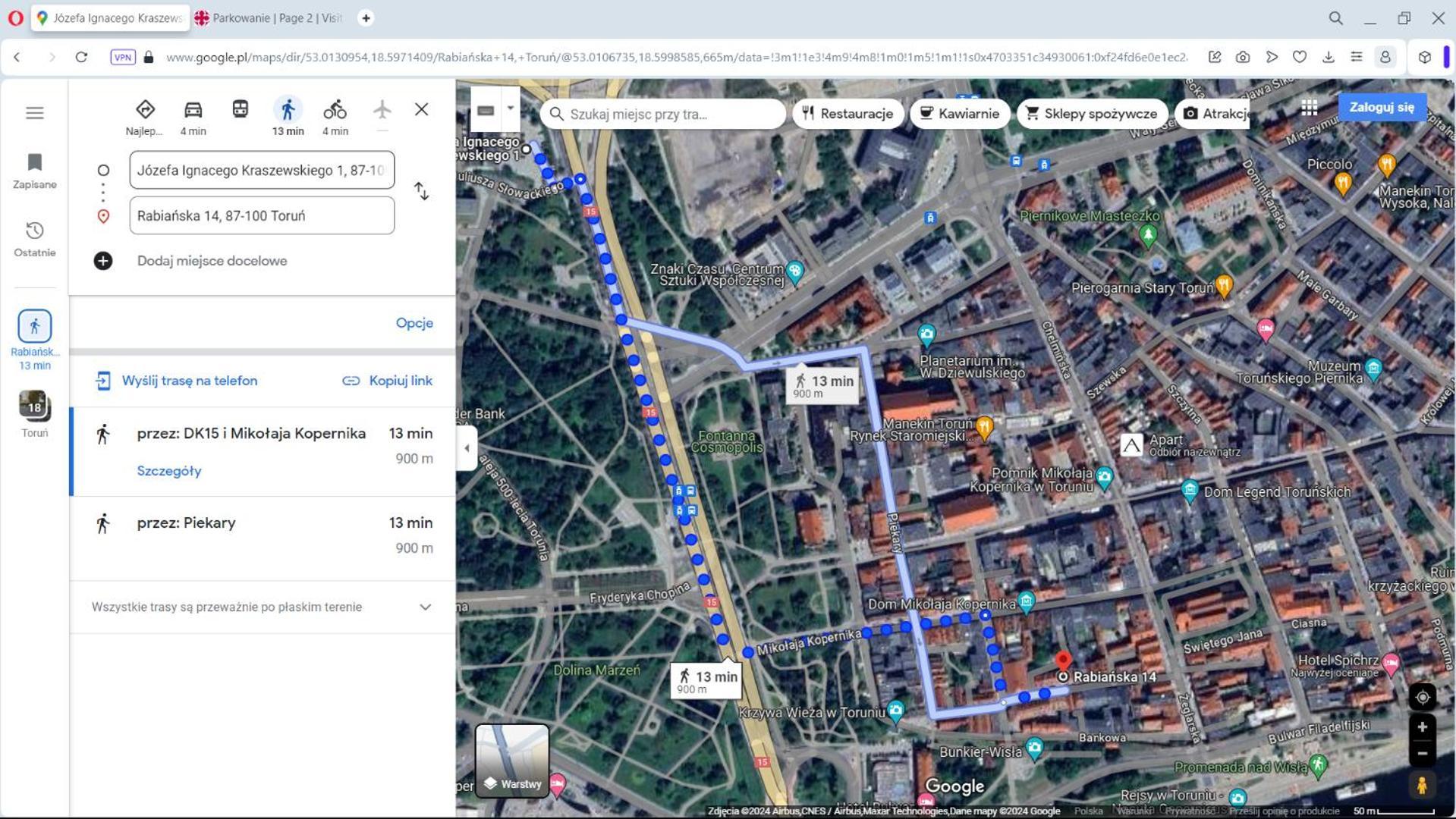 Apartament Rabiańska 14 Torun Bagian luar foto